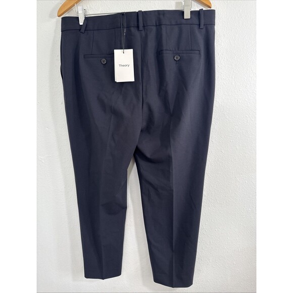 Theory Pants Womens 12 Navy Classic Suit Office Siren Office - Picture 3 of 10